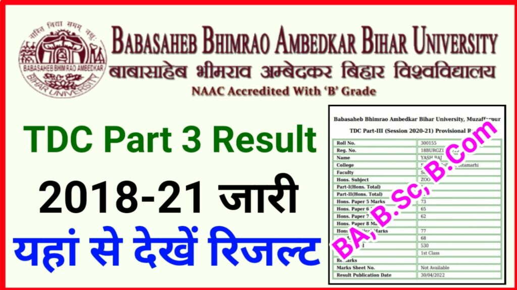 BRABU Part 3 Result 2022 Declared BA/B.Sc/ B.Com यहां से देखें अपना रिजल्ट - Bihar University Part 3 Result Download Marksheet 2022 Best Link