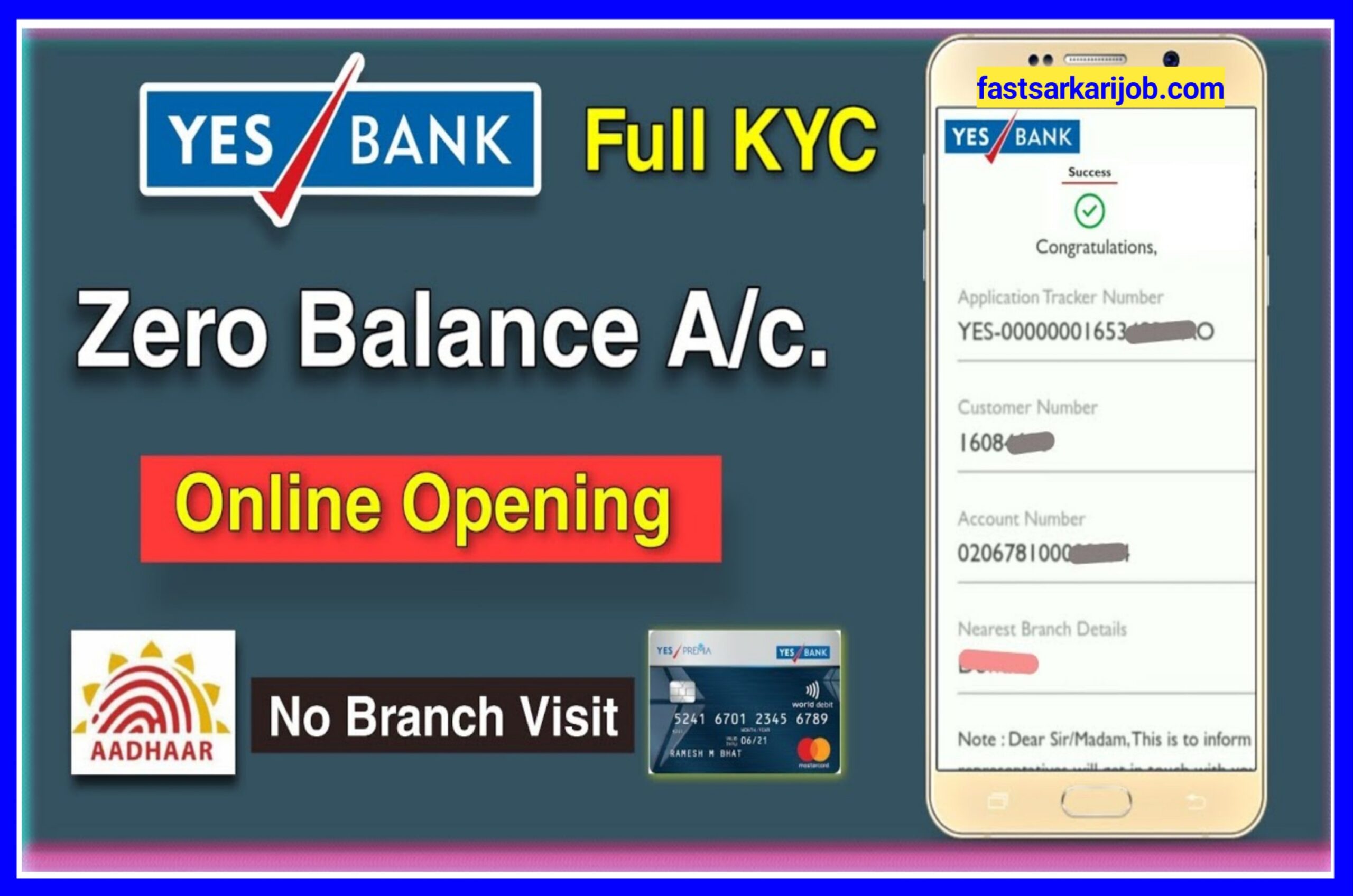 Yes Bank Account Opening Zero Balance 2023 - यस बैंक में घर बैठे ऑनलाइन बैंक अकाउंट सिर्फ 5 मिनट में कैसे खोलें साथ में करें वीडियो के वासी पूरी जानकारी जाने हिंदी में