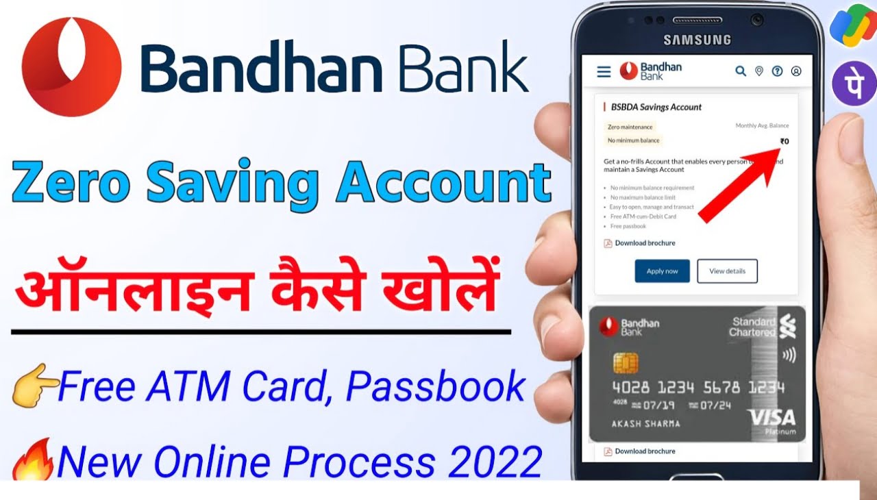 Bandhan Bank Zero Balance Account Opening Online Apply Benefits Fees & Charges