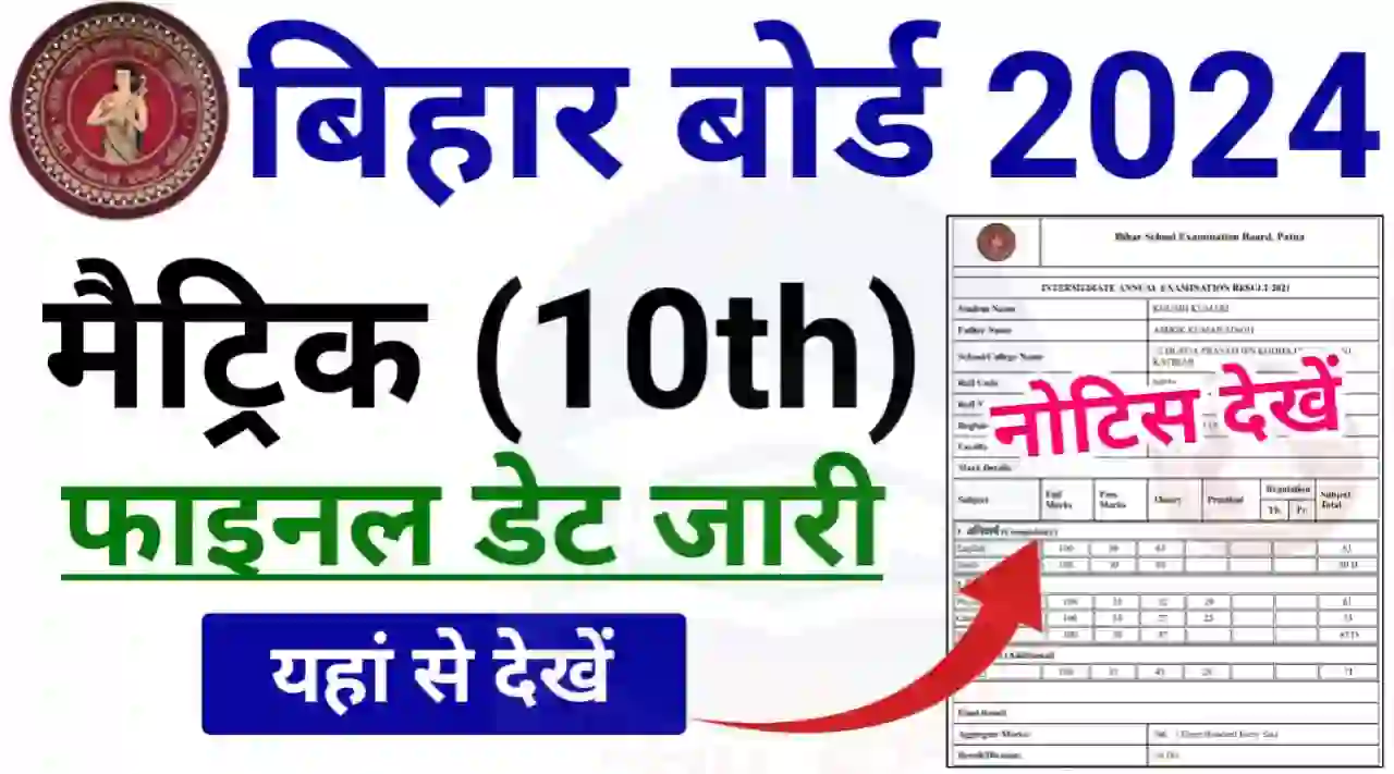 Bihar Board Matric Result Kab Aayega 2024: जानिए रिपोर्ट आखिर कब आएगा बीएसईबी मैट्रिक रिजल्ट 2024