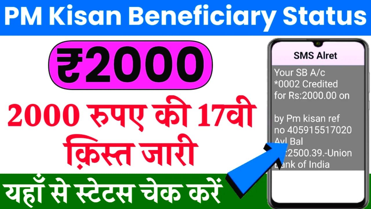 PM Kisan Beneficiary Status Check Online 2024; पीएम किसान योजना की 17वीं किस्त का स्टेटस यहां से चेक करें